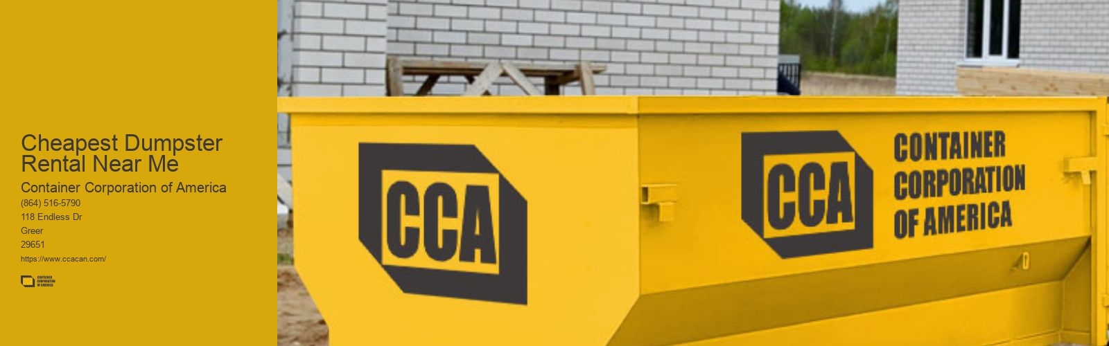 Cheapest Dumpster Rental Near Me