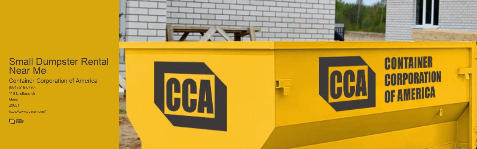 Small Dumpster Rental Near Me